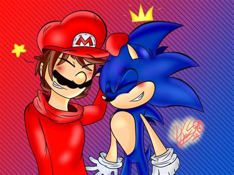 Mario And Sonic Kissing