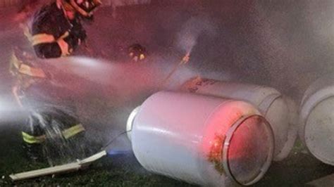 Propane Cylinders Exploding From Van 的图像结果