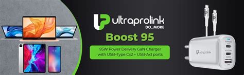 Ultraprolink 95W PD GaN Charger | Compact 95W Fast Charger | Multi ...