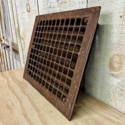 Vintage Floor Grate - 12 x 14 - Historic House Salvage