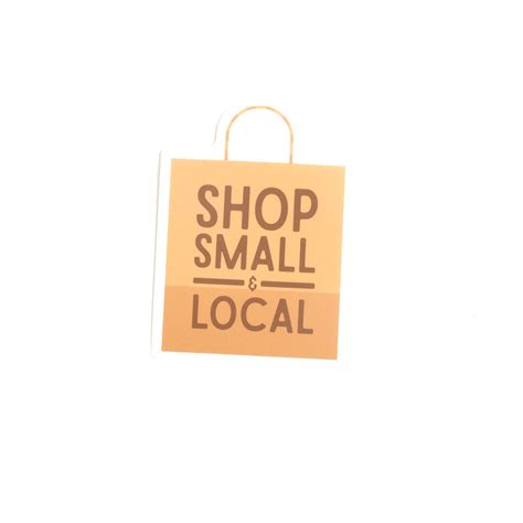 Shop Local Sign Stickers 的图像结果