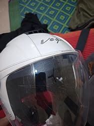 Vega Aster Dx ISI Certified Smooth Gloss Finish Open Face Helmet for ...