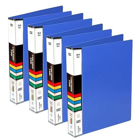 HCS Plastic File Folder 2D Ring Binder A4 Size Tough & Durable Ring ...