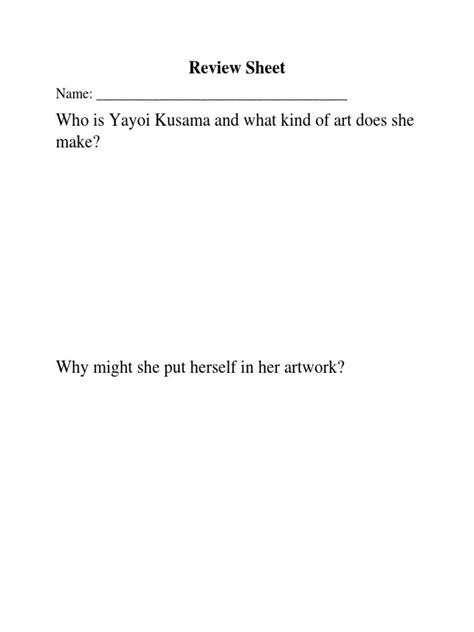 Image result for Note Review Sheet