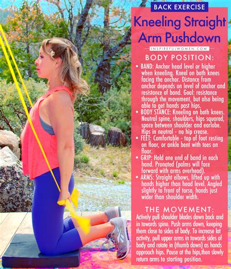 Kneeling Straight Arm Lat Pushdown - Inspireful Women