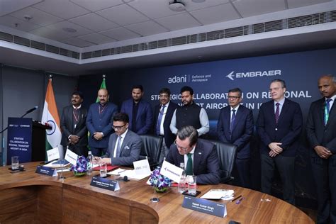 Adani Embraer E175 India MoU for Final Assembly Line