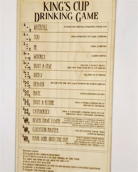 Kings Cup Drinking Game – KAYLIES RECLAIMED ORIGINALS