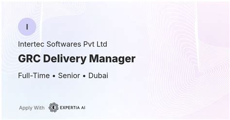 GRC Delivery Manager Job | Dubai | Senior