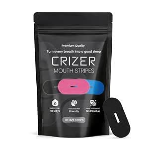 Buy Crizer Hole Shaped Mouth Strips for Sleeping (Black -10 ) | Anti ...