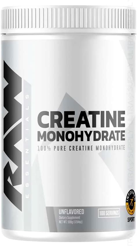 Raw Creatine Monohydrate Powder, 100 Servings, India | Ubuy