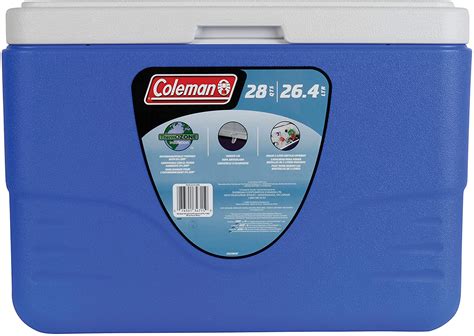 Coleman 28-Quart Cooler With Bail Handle, Blue - Oman Motor Homes