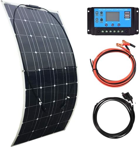 Buy XINPUGUANG 100W Flexible Solar Panel 12V System kit 10A Charge ...