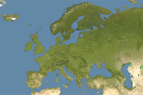 Large detailed satellite map of Europe. Europe large detailed satellite map | Vidiani.com | Maps ...