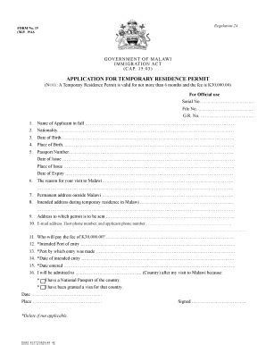 Fillable Online TRP APPLICATION FORM Fax Email Print - pdfFiller