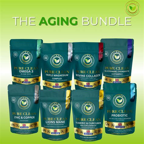 Anti-Aging Supplement Stack UK – Joint, Brain & Vitality Support | Clean Supplements UK