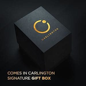 Carlington Stainless Steel Analogue Men Premium Watch, Black Dial ...