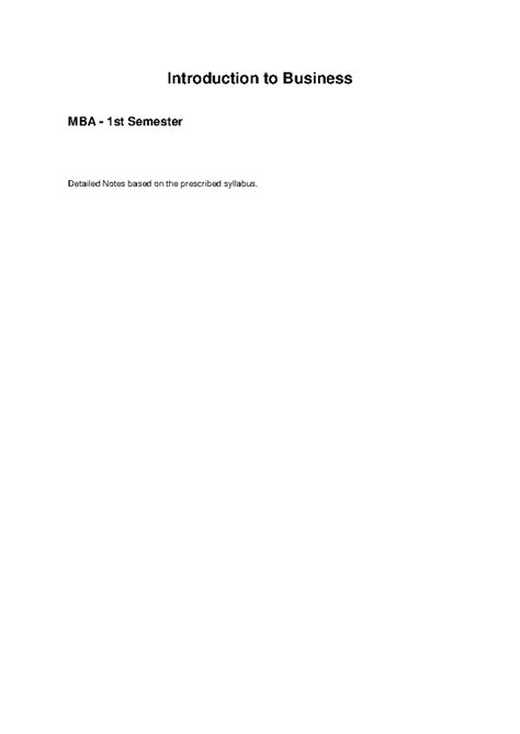 MBA 1st Sem: Comprehensive Notes on Accounting & Management - Studocu