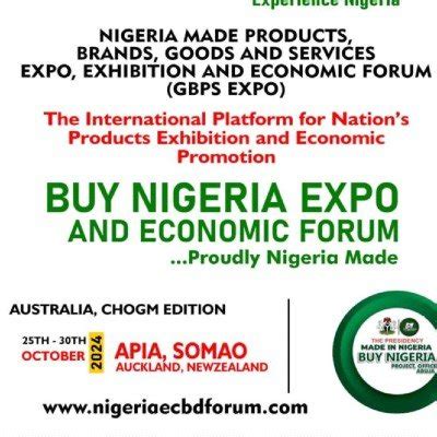 CHOGM 2024: BUY MADE IN NIGERIA EXPO AND EXHIBITION Tickets, Apia, 20 ...