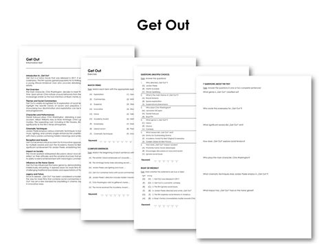 The Movie "Get Out" | Made By Teachers