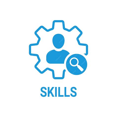 Premium Vector | Skills icon with research sign Skills icon and explore ...