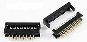 Connectors Pro 25-Pack IDC 2X8 16 Pins 2.54mm Male Dual Row Transition ...