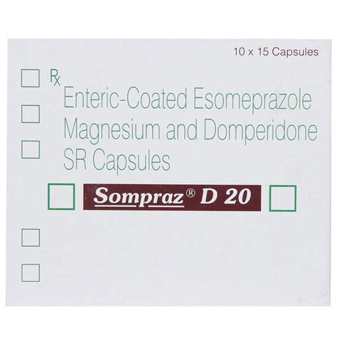 Sompraz D 20 Capsule | Uses, Side Effects, Price | Apollo Pharmacy