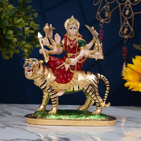 Buy Idolkart Durga Maai Idol - Poly Resin Durga MATA Murti with Double ...