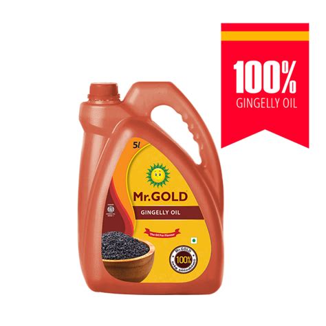 Mr. Gold Cold Pressed Gingelly Oil Can, 5 L – sunrajaoilindustries