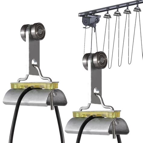 Carritos de cable de acero con riel C : Amazon.com.mx: Herramientas y ...