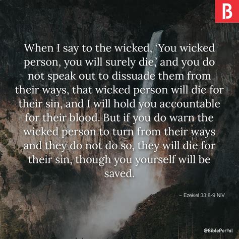 Ezekiel 33:8-9 NIV - Bible Study, Meaning, Images, Commentaries ...