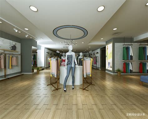 6万元商业展示80平米装修案例_效果图 - 服装精品店设计 - 设计本