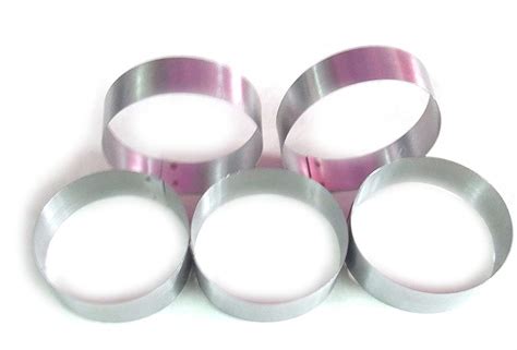 Buy Prime Bakers and Moulders 4 inch Round Cutting Steel Rings, Burger ...