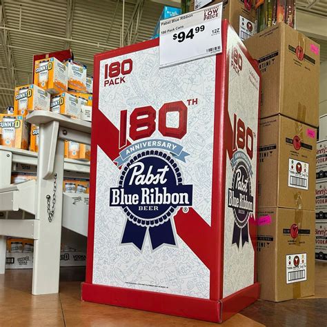 Pabst Blue Ribbon 180-Pack Anniversary Case - 180 Beers for 180 Years ...