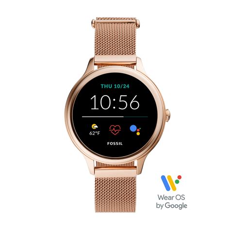 Buy Fossil Fossil Gen 5E Rose Gold Smartwatch FTW6068 Online - 624650 ...