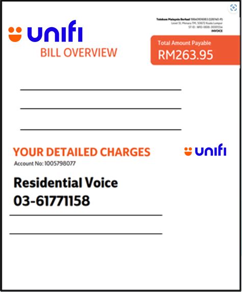 Your service details are displayed in your account on the MyUnifi App ...