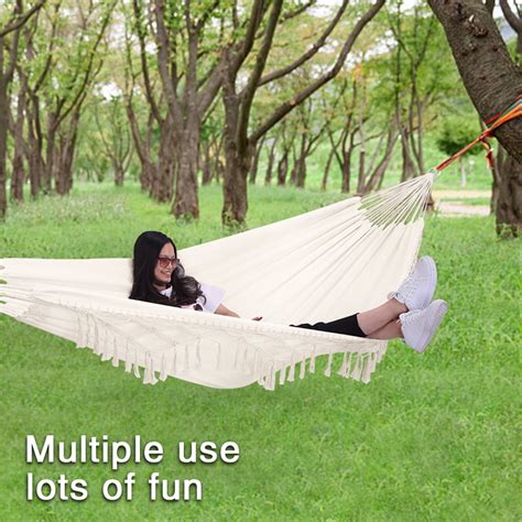 Buy ONCLOUD 110 inches Boho Brazilian Fringed Macramé Double Deluxe ...