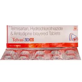 Telvas 3D 80 Tablet | Uses, Side Effects, Price | Apollo Pharmacy