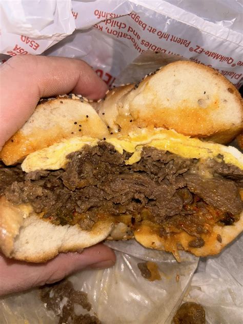 Seoul Meets Bagel from Between the Bagel in Astoria. : r/Sandwiches