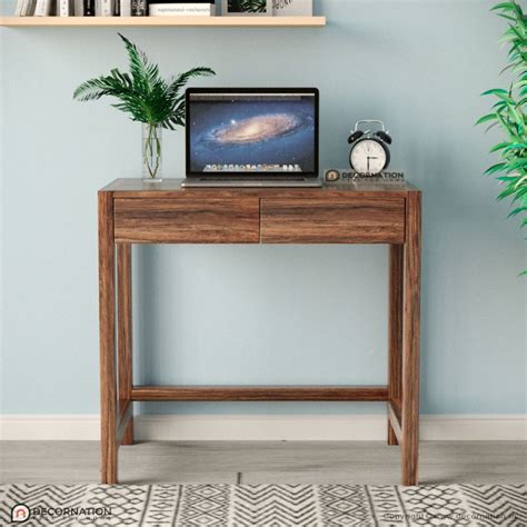 Wooden Study Table with Computer 的图像结果