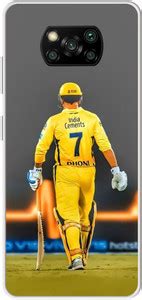 ThePrintlink Back Cover for Poco X3 Pro, MZB08T6IN, MS DHONI, MAHI ...