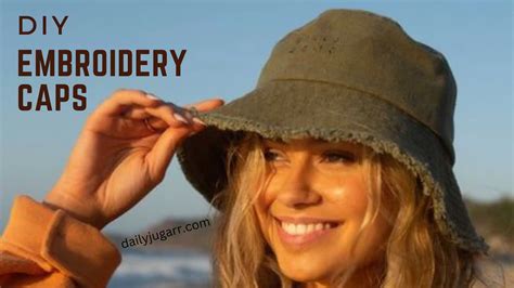Image result for Embroidery On Caps Tutorial