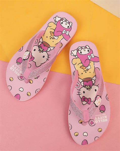 Hello Kitty Printed Flip-Flops For Kids Girls – Kidsville
