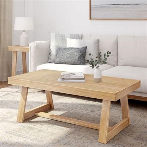 Plank+Beam Classic Rectangular Coffee Table, 48 Inch India | Ubuy