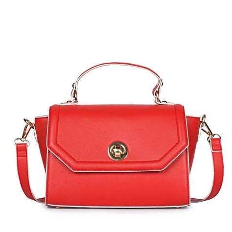 Favore Women Red Leather Satchel Bags – SaintG India