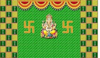 Backdropon Hanging Flower & Weaved Coconut Leaf (Kobbariaaku) with ...