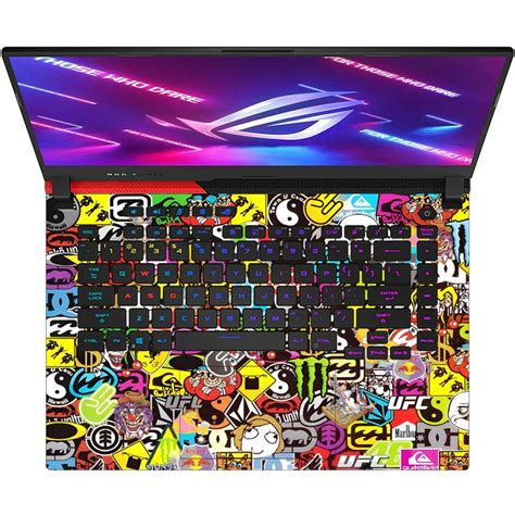 Shop Monster Sticker Bomb Laptop Skin for Asus | Buy Online Now ...