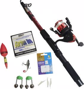 PANCHSHREE 210 cm 2. 1 mtr Telescopic Fishing Pole Complet Set ...