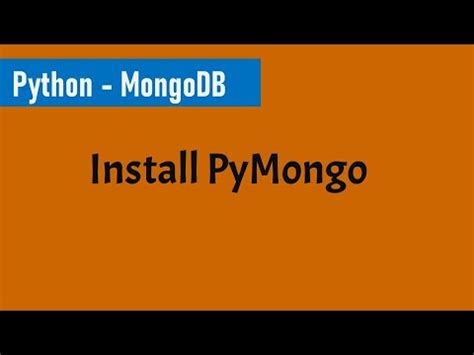 Pymongo Tutorial 的图像结果
