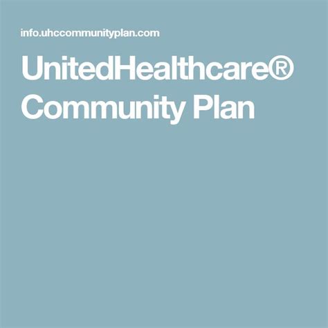 United Health Plan Medicaid - UnitedHealthcare Community Plan of New ...