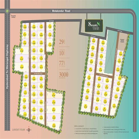 Farm Plots for Sale in Motakondur, Warangal Highway